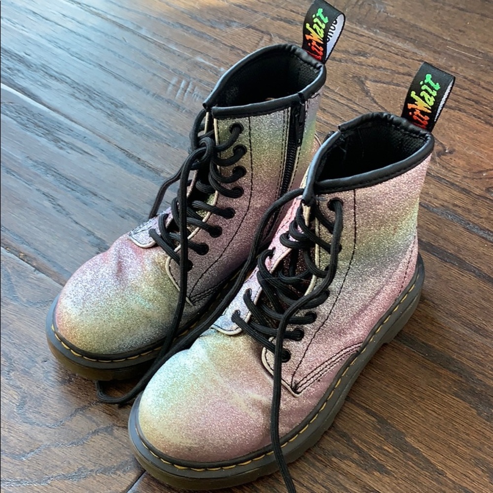 Girls Doc Martin Glitter Boots